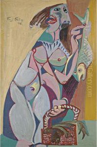 Woman Selling Fish
