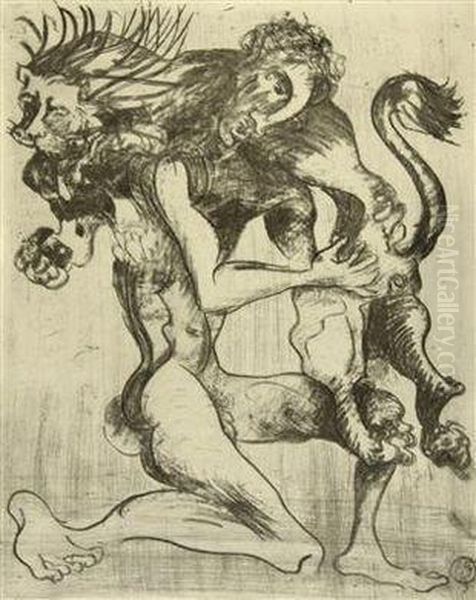 The Struggle Of Hercules With The Lion Ofcithaeron - view 1