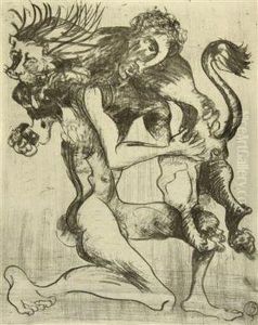 The Struggle Of Hercules With The Lion Ofcithaeron