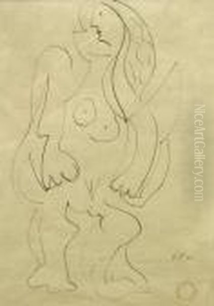 Standing Female Figure - view 1