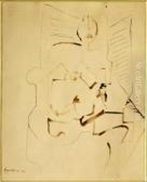 Woman On Sofa - view 1