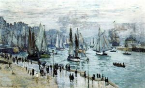 Fishing Boats Leaving The Port Of Le Havre
