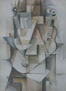 Nature Morte A La Guitare by Emil Filla