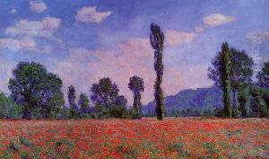 Poppy Field In Giverny by Claude Oscar Monet