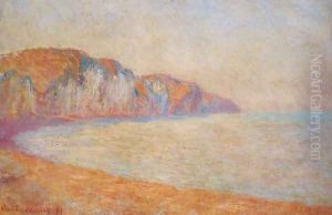 Cliff At Pourville In The Morning