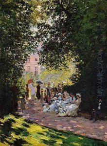 The Parc Monceau by Claude Oscar Monet