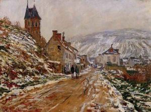 The Road In Vetheuil In Winter