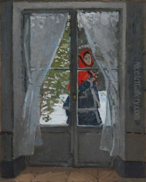 The Red Kerchief Portrait Of Madame Monet - view 1