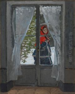 The Red Kerchief Portrait Of Madame Monet