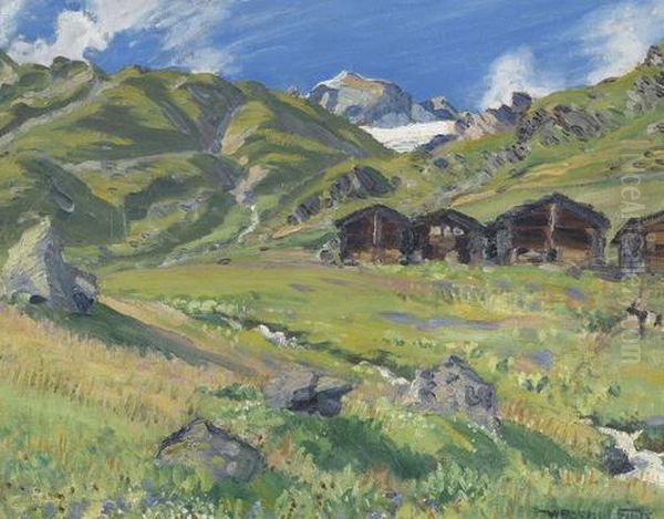 Sommernachmittag Auf Der Alp - view 1