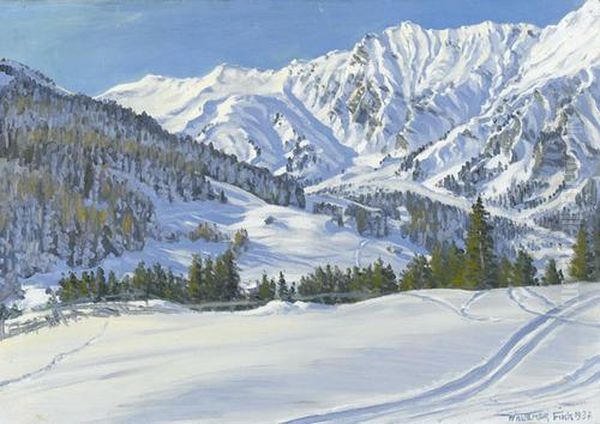 Sonnige Winterlandschaft Bei Adelboden - view 1