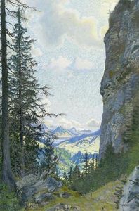 Blick Auf Adelboden Von Der Engstligenalp Aus