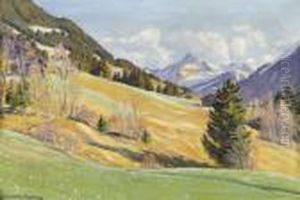 Aprilvorabend Bei Gstaad by Waldemar Fink