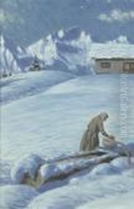 Wintermondnacht by Waldemar Fink
