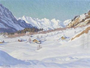 "winternachmittag". by Waldemar Fink