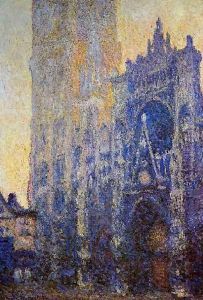 Rouen Cathedral The Portal Morning Effect by Claude Oscar Monet