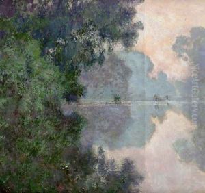 Morning On The Seine Near Giverny by Claude Oscar Monet