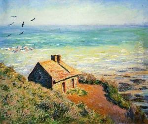 The Costoms House Morning Effect by Claude Oscar Monet