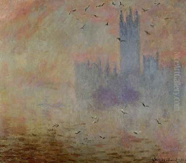 Houses Of Parliament Seagulls - view 1