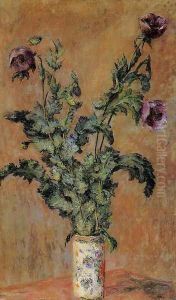Vase Of Poppies by Claude Oscar Monet