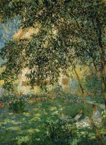 Relaxing In The Garden Argenteuil by Claude Oscar Monet