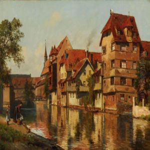 View From Nuremberg, Germany by August Fischer