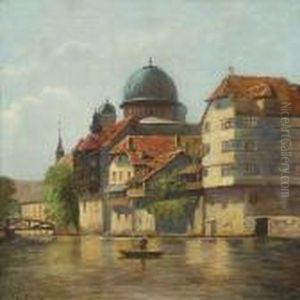 Scenery From N rnberg In Germany With Channel