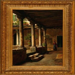 Venetian Woman In A Colonnade