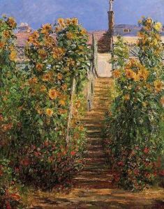 The Steps At Vetheuil by Claude Oscar Monet