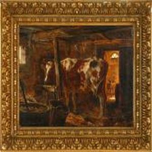 In The Stable by August Fischer
