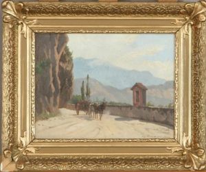 Vej Ved Riva I Tyrol by August Fischer