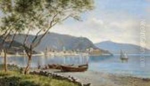 Veduta Di Noli Ligure by August Fischer