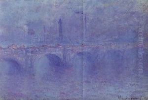Waterloo Bridge Fog Effect by Claude Oscar Monet