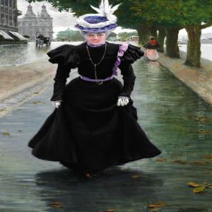 Ved Sortedamssoen by Paul-Gustave Fischer