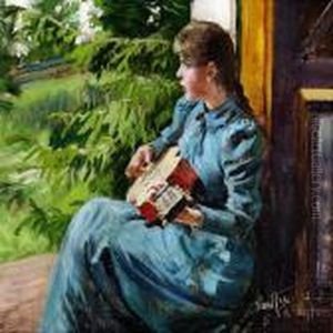 Soffy Lasson Playing The Guitar