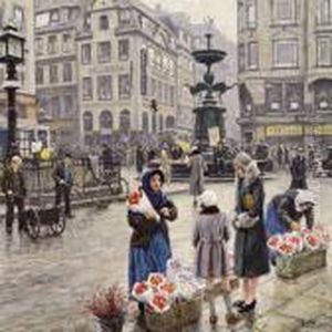 A Bunch Of Red Tulips by Paul-Gustave Fischer