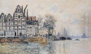 View Of Amsterdam by Claude Oscar Monet