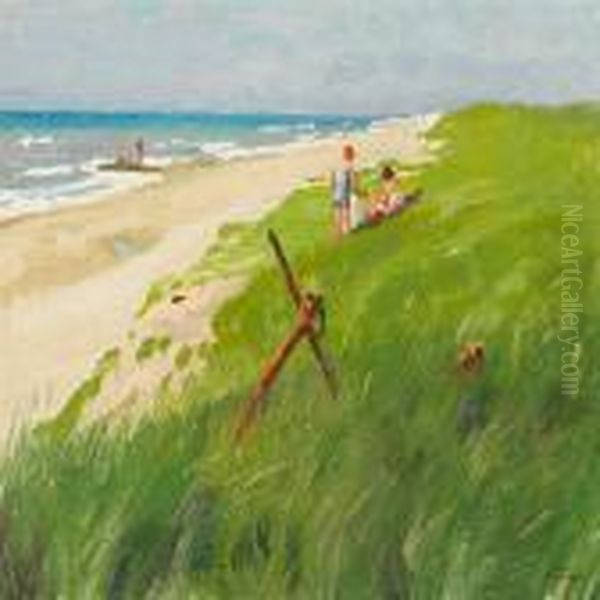 Et Rustent Anker Ved Stranden - view 1