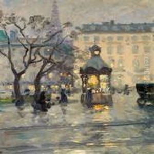 Nytorv In Copenhagen by Paul-Gustave Fischer