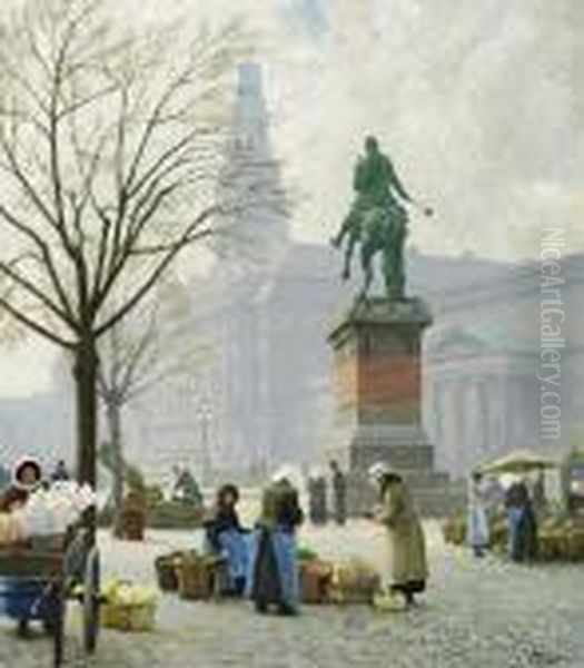 Springtime, Tulips For Sale At Hojbro Plads - view 1