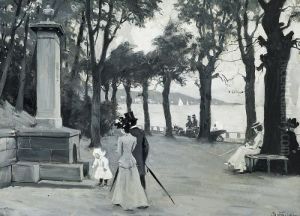 View Of Emiliekilde by Paul-Gustave Fischer