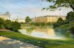 Summer's Day In The Park, Copenhagen by Paul-Gustave Fischer