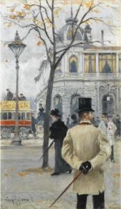 Vesterbrogade, Kobenhavn (vesterbrogade, Copenhagen) by Paul-Gustave Fischer