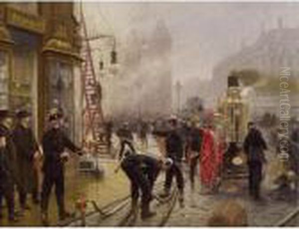 Det Braender Pa Kultorvet (a Fire On Kultorvet) - view 1