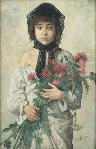 The Little Flower Girl by Paul-Gustave Fischer