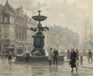 Ved Storkespingvandet by Paul-Gustave Fischer