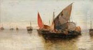 Marine An Italienischer Kuste by Georg Fischof