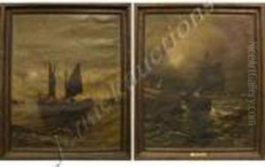 Landing Fishing Boats by Georg Fischof