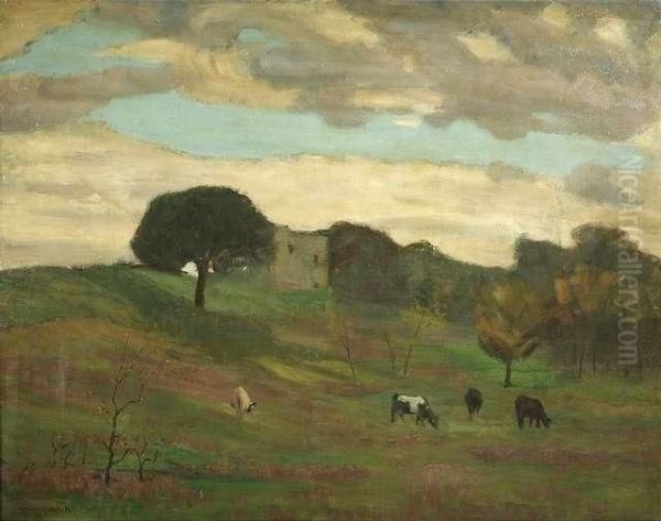I. . Italian Landscape With Grazing Cows - view 1