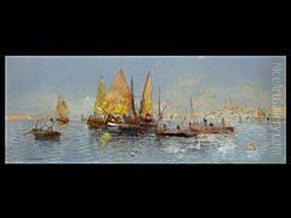 Ansicht Von Istanbul Mit Fischern - view 1